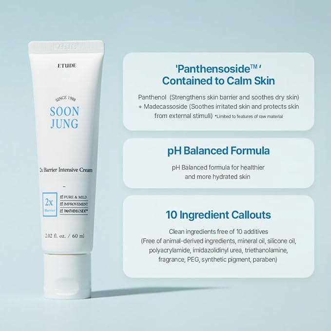 ETUDE | SoonJung 2x Barrier Intensive Cream | 60 mL