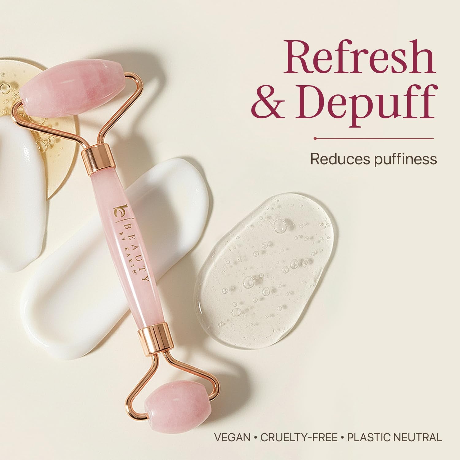 Rose Quartz Roller - Beauty by Earth