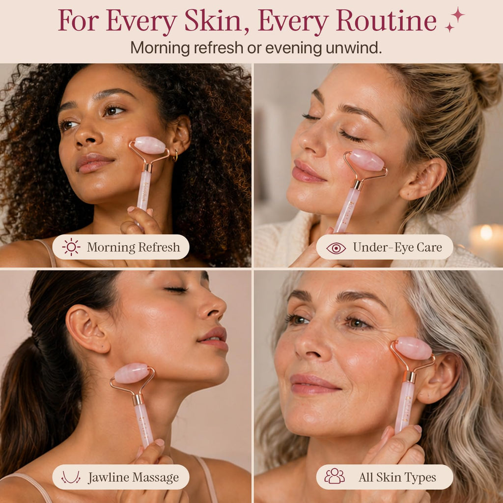 Rose Quartz Roller - Beauty by Earth