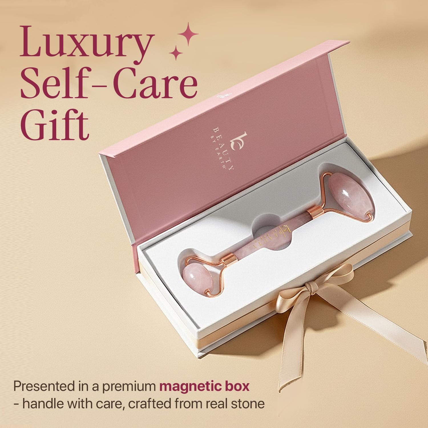 Rose Quartz Roller - Beauty by Earth