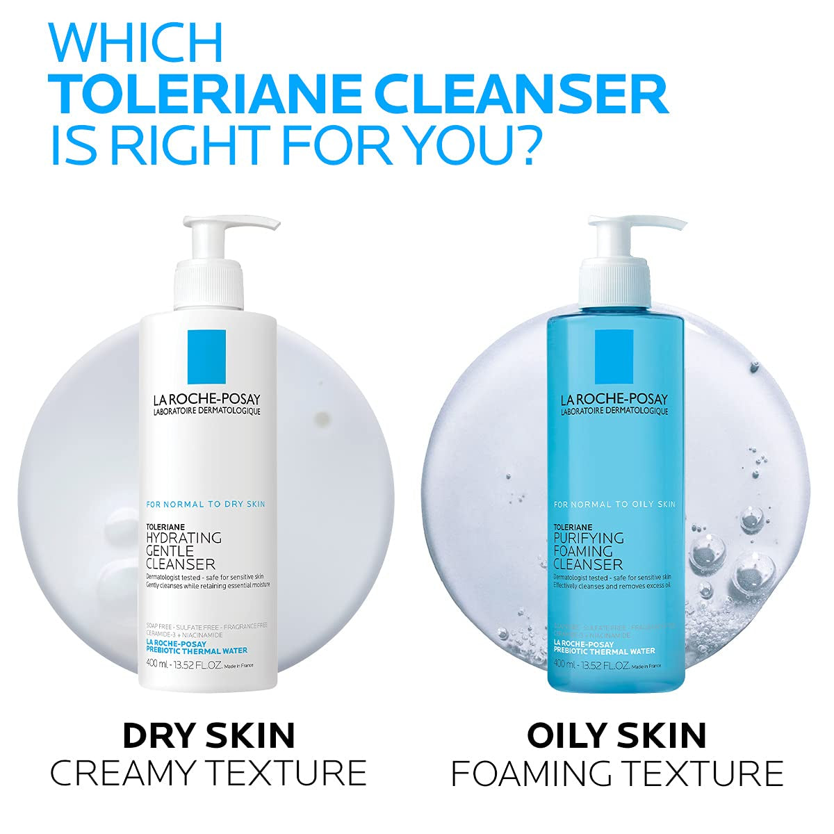 La Roche-Posay | Toleriane Purifying Foaming Facial Cleanser | 400 mL