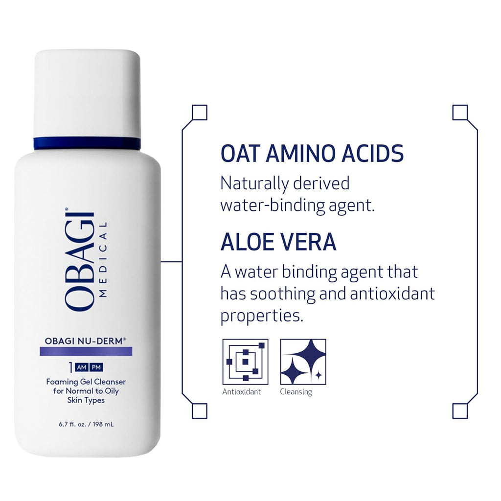 Obagi | Nu-Derm Foaming Gel Cleanser | 2 × 200 mL