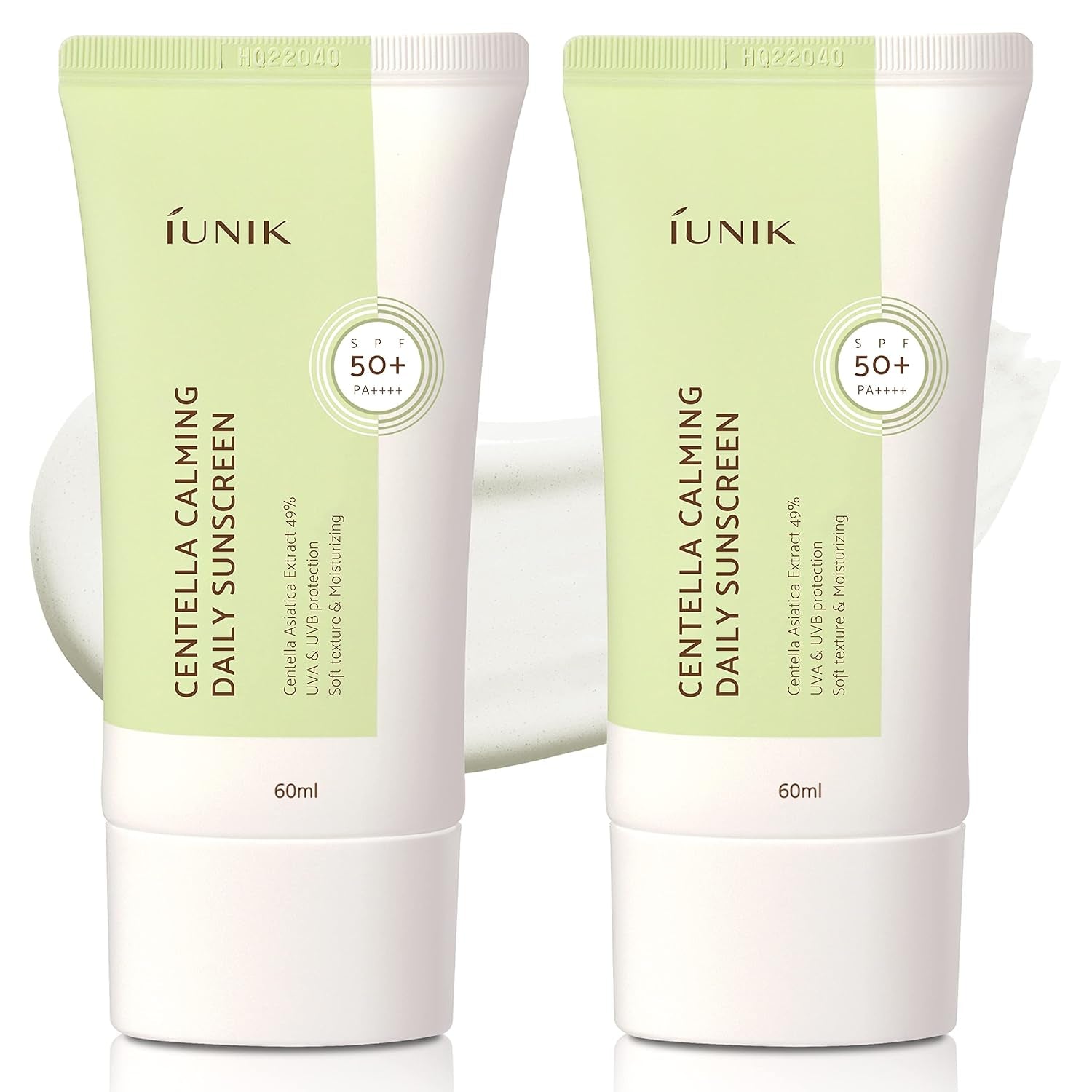 iUNIK | Centella Calming Daily Sunscreen SPF 50+ PA++++ | 2 × 60 mL